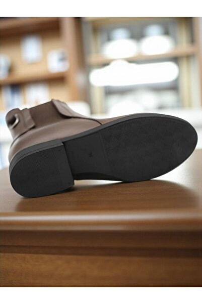 Mammamia D25Kb-8325 Brown Genuine Leather Full Orthopedic Daily Women's Boots