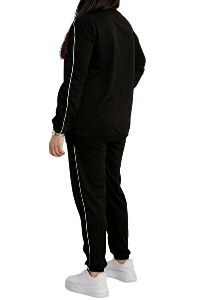 ysrozrgyim Piped 2 Thread Large Size Tracksuit Set