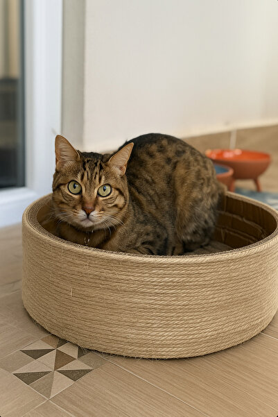 gulora Recycled Straw Cat Bed