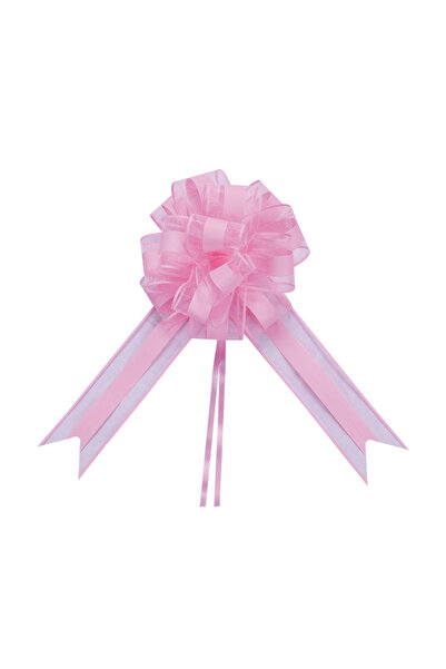 Mirific Party Set de 10 fundițe roz pentru cadou, 180×6,4 cm