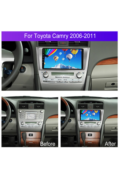 podofo Navigation Toyota Camry 2006-2011, Wireless Carplay & Android Auto, 6GB RAM, Rear View Camera as a gift