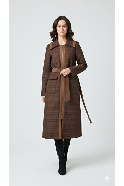 Micca Jakar Kapitone ve Düz Garni Kumaşlı İçi Komple Astarlı Mevsimlik Kullan...