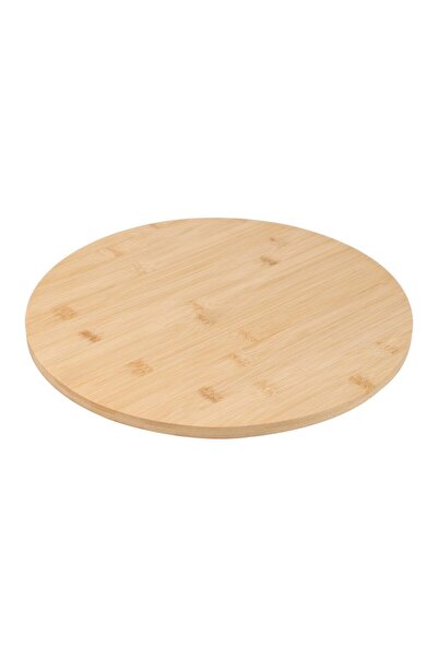 Koopman Tavă rotativă din bambus 35 cm maro