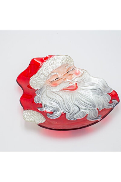 EUROLAMP Santa Claus Decorative Tray 19x22x3 cm white-red