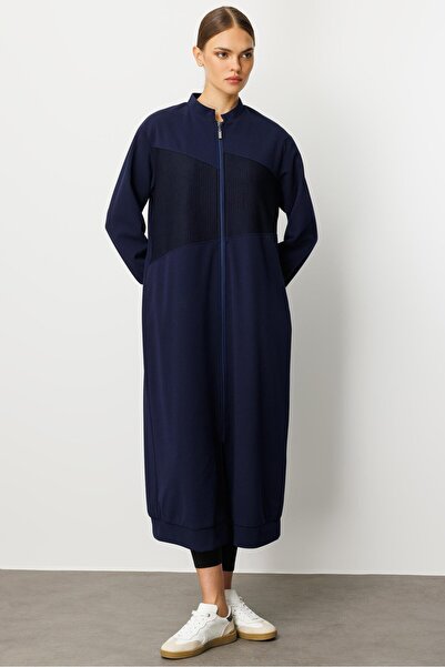 Micca Krep Doku ve Otto Kumaş Geçişli Komple Aatarlı Spor Mevsimlik Zamansız Kap/Trench-Laci