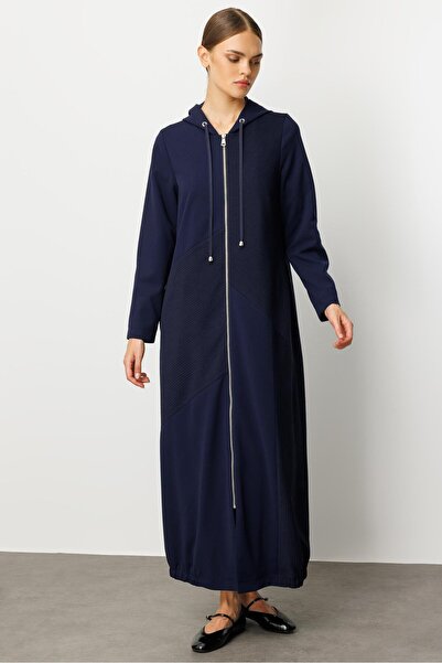 Micca Otto Kumaş ve Düz Krep Doku İle Pach Edilmiş içi Komple Astarlı Zamansız Mevsimlik Trench / Kap-Laci