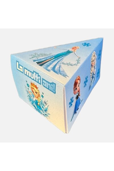 Disney Frozen Set of 5 cardboard boxes for cake slices, multi-colored, 11x8x6 cm, children's party set