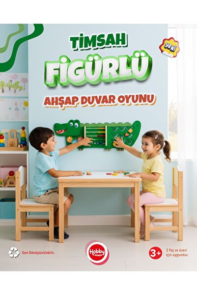 HOBBY HOUSE Kindergarten Fun Crocodile Figure Wall Game Activity