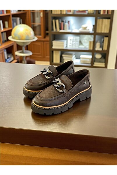 Mammamia D25Ka-3230 Brown Genuine Leather Full Orthopedic Women's Casual Daily Shoes