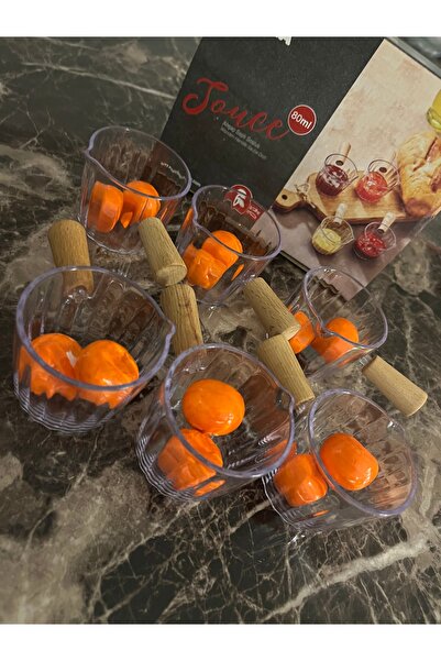 Coffee Ahşap saplı sosluk 6 lı