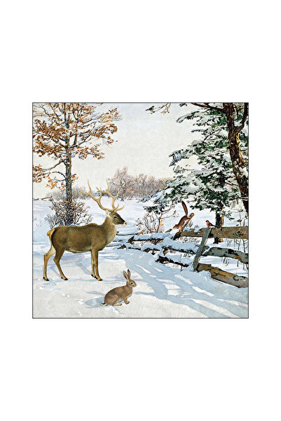 Ambiente Șervețele de masă 33x33 cm - Winter Evening Talk (FSC Mix)