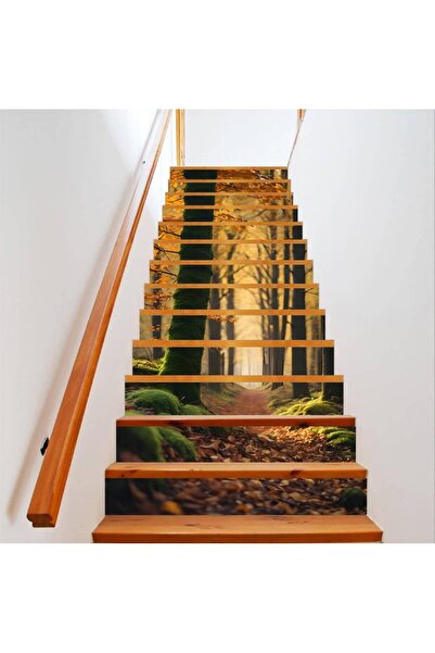 Avex Autocolant decorativ pentru scări interioare, imprimare autocolantă de î...