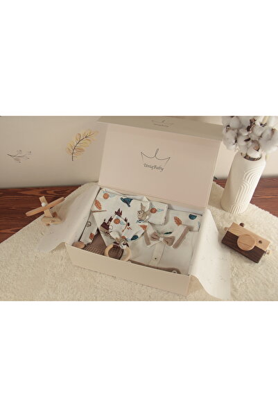 Uniq Baby Harry Potter Temalı Pamuk 7 Parça Yenidoğan Bebek Hediye Kutusu–Pik...