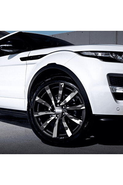 Avex Set de 4 folii autoadezive cu imprimeu pentru exterior cu EcoSolvent, pentru decorarea jantelor auto