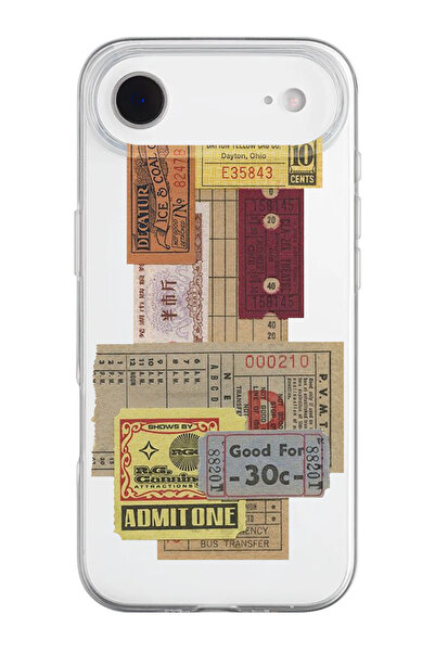 shoptocase حافظة هاتف من السيليكون الشفاف بنمط تذكرة فول بيل متوافقة مع هاتف ...