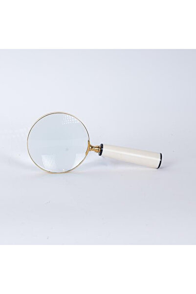 EUROLAMP white-gold magnifying glass Ø 13 cm