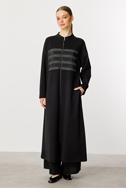 Micca HcR Bürümcük Garni Pamuk Karışımlı İnce Örme Spor Kap/frrce-Siyah