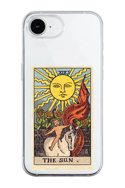 shoptocase حافظة هاتف من السيليكون الشفاف بنمط The Sun Tarot متوافقة مع iPhon...