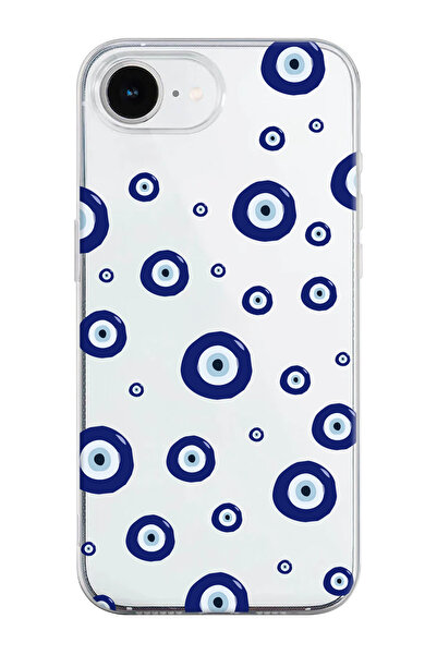 shoptocase جراب هاتف من السيليكون الشفاف بنمط حبات العين الشريرة-2 متوافق مع ...