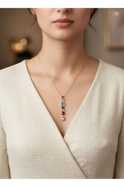 Lucas İstanbul قلادة ملونة