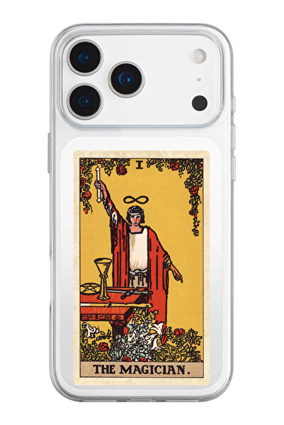 shoptocase iPhone 17 Pro Max Compatible the Magician Tarot Pattern Transparen...