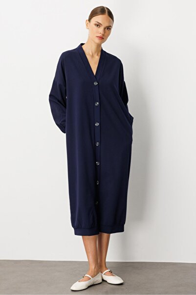 Micca Örme Krep Doku Spor Zamansız( Hırka/ Kap) Ferace-Laci