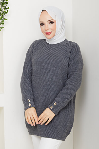 Pamuk Butik Women's Jewelled Sleeve Tunic