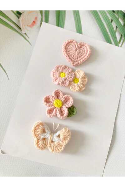Hand Mother's Since 2024 Newborn Baby Hair Clips Set of 4, Hairless Baby Hair...
