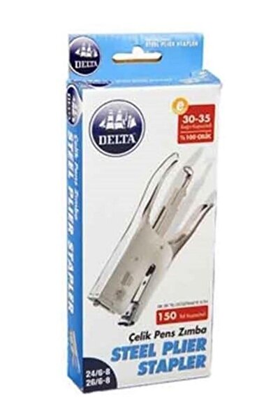 Delta Pens 105 Steel Stapler – 30-35 Sheet Capacity, Durable and Long-Lasting Office Stapler
