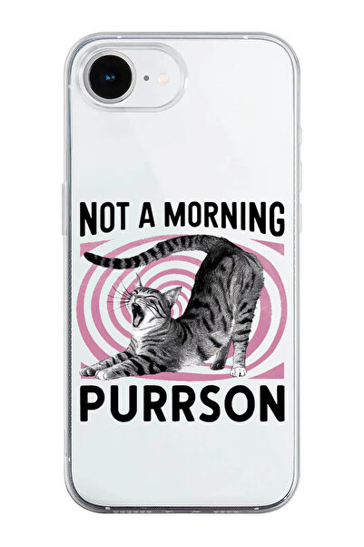 shoptocase Sleepy Cat Pattern Transparent Silicone Phone Case Compatible with...