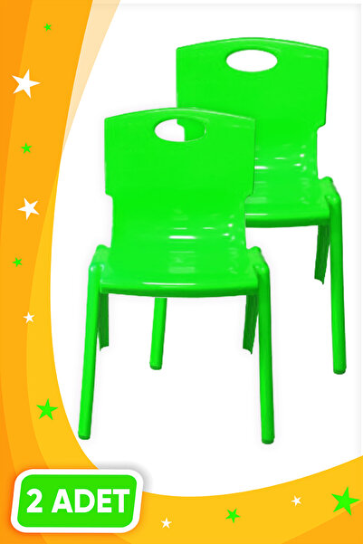 3K Anaokulu Kreş Çocuk Sandalyesi Renkli 1.Kalite Kırılmaz Plastik 2 (İki) Adet