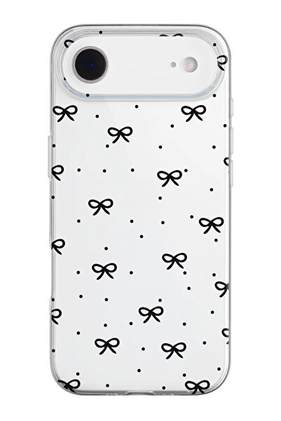 shoptocase حافظة هاتف من السيليكون الشفاف بنمط شريط نقاط متوافقة مع هاتف iPhone 17 Air