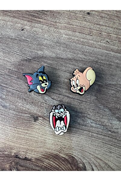 Crocs Terlik Süsü Tom ve Jerry 3 Adet set