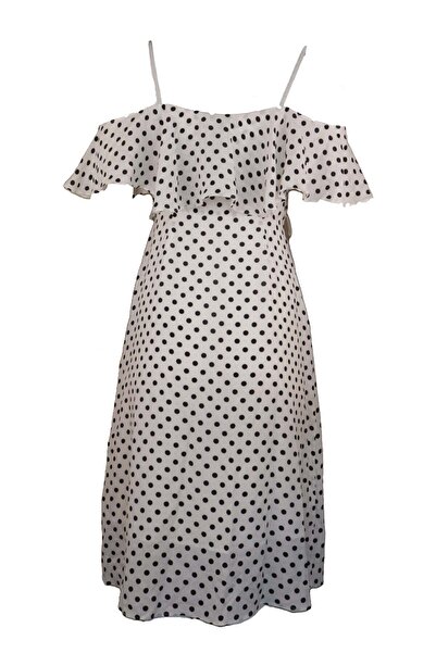 ONLY Rochie Adam White - M, Alb, Poliester 99% Spandex 1%