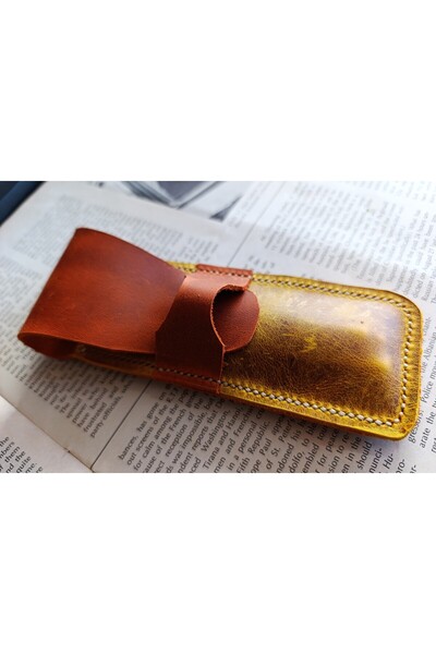 Mahfuz Crazy Real Leather Pen Holder for Your Special Pens (for 2*3 Pens) 27 ...