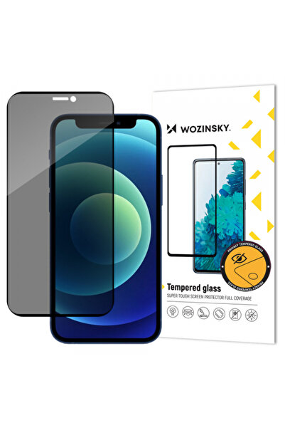 Apple Προστατευτικό οθόνης WZK AntiSpy για iPhone 12 / 12 Pro, σκληρυμένο γυαλί,