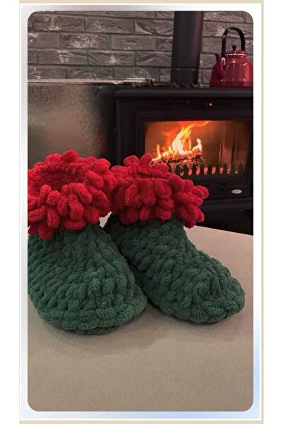 Moda Biçer Christmas Knitted Booties, Shoes