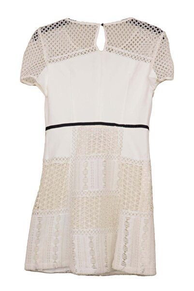 ONLY Rochie Mignon Albă - XS, Alb, Poliester | Spandex | Bumbac | Viscoză