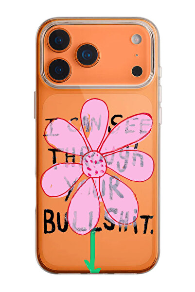 shoptocase iPhone 17 Pro Uyumlu Gerçekleri Göster Desenli Şeffaf Silikon Tele...