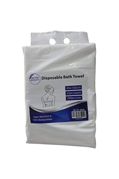 Generic Disposable Bath Towel, 80x160cm, Super Absorbent, 25 Pieces per Pack
