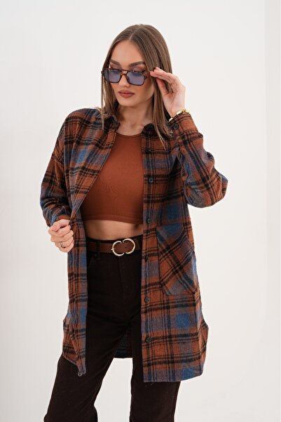 Polologin Butik KAHVE RENGİ HARDAL SARISI KANGURU CEPLİ ARABOY ODUNCU KIŞLIK ...