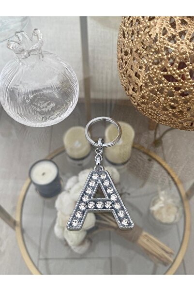 Bellinzona Breloc și pandantiv din oțel cu zirconiu, litera A