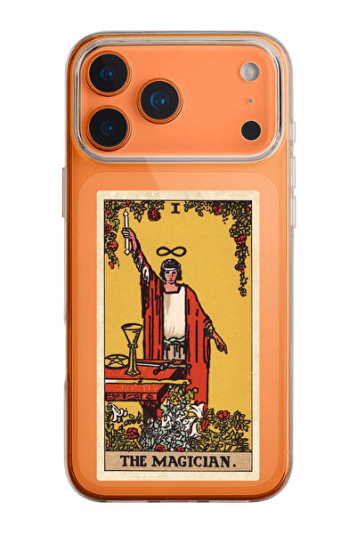 shoptocase iPhone 17 Pro Compatible the Magician Tarot Pattern Transparent Si...