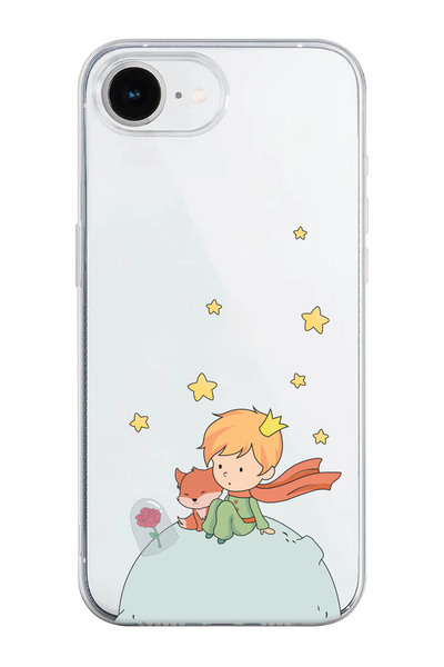 shoptocase iPhone 16E Compatible Little Prince-1 Patterned Transparent Silico...