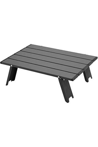 Lawazim Portable Small Folding Aluminum Camping Table with Carry Bag, 40×29×13 cm