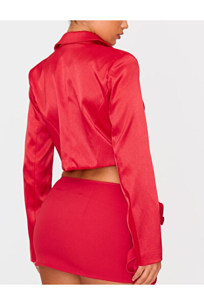 Pretty Little Thing PRETTYLITTLETHING jacket, red