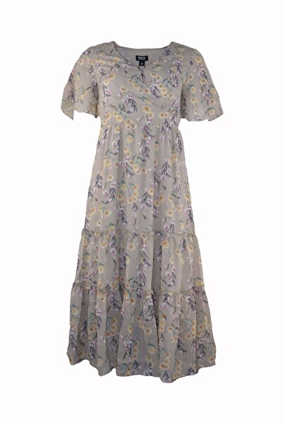 ONLY Moira Maxi Beige Dress - XS, Beige, 100% polyester