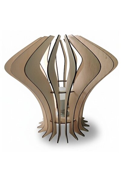 OEM Wooden lamp, flower model