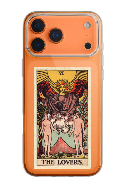shoptocase iPhone 17 Pro Compatible the Lovers Tarot Pattern Transparent Sili...