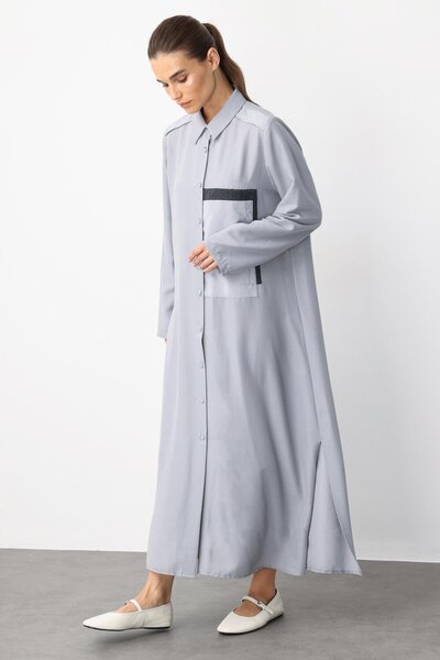 Micca Tap İpekçe Doku Spor Kap/Tunik-Gri